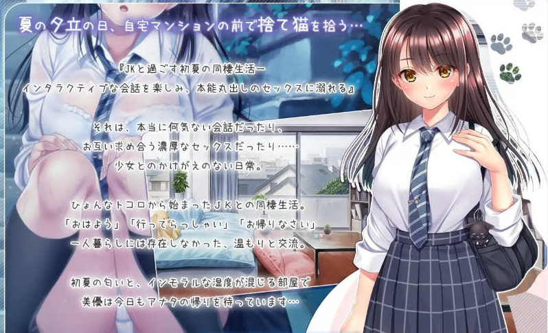 【PC/日系/汉化/同居/怀韵/中出】和野良猫少女一起的生活 AI汉化版[3G]