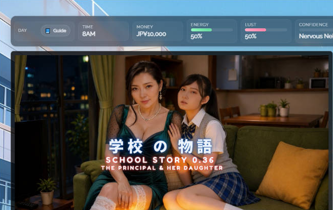 [亚洲/HTML/真人/SLG游戏]学校の物语 Gakko No Monogatari V0.37攻略+游戏存档+亚洲风动态SLG游戏+33+3.6G